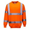 Sweatshirt Haute Visibilité, B303, Orange, Taille XS